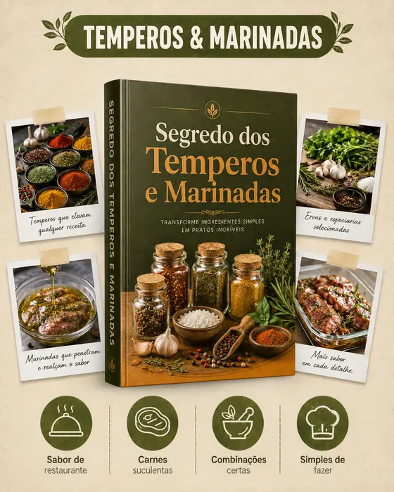 Capa do bônus Segredo dos Temperos e Marinadas