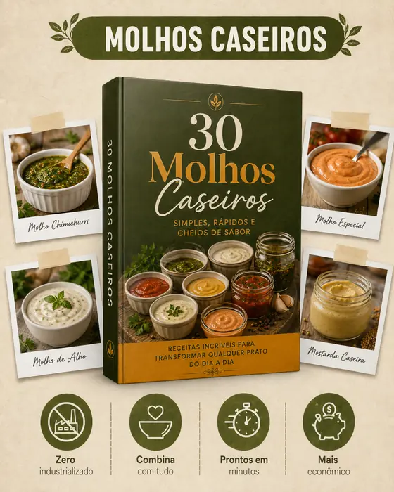 Capa do bônus 30 Molhos Caseiros