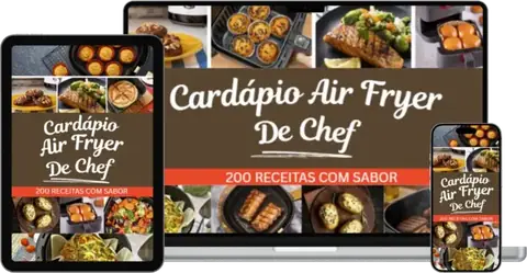 250 Receitas Air Fryer no tablet, notebook e celular